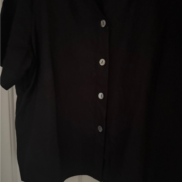 Orvis Black Linen Top - Picture 5 of 7